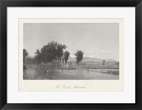 Framed Rocky Mountains Print