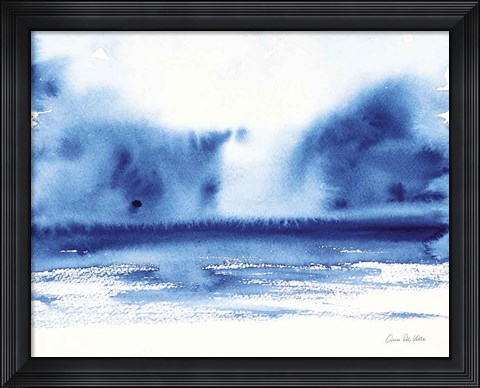 Framed Ocean Blue IV Print