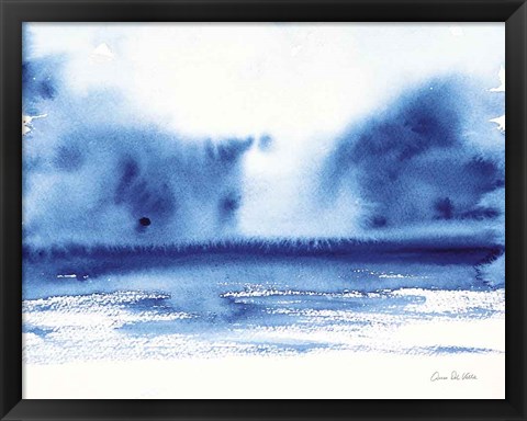 Framed Ocean Blue IV Print