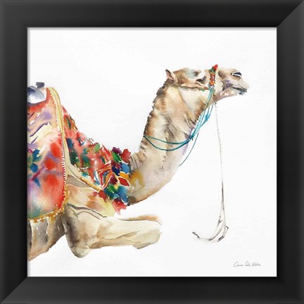 Framed Desert Camel I Print