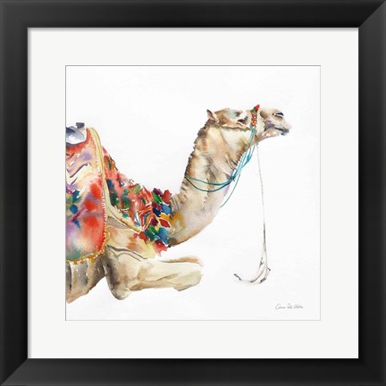 Framed Desert Camel I Print