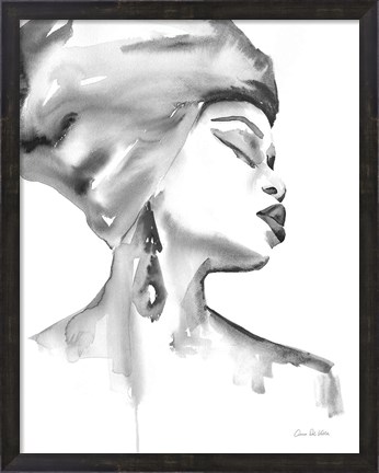 Framed Woman III BW Print