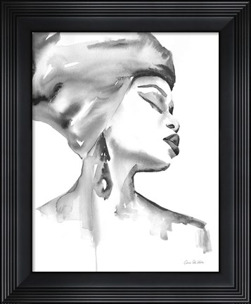 Framed Woman III BW Print