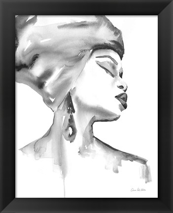 Framed Woman III BW Print