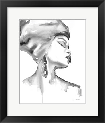 Framed Woman III BW Print