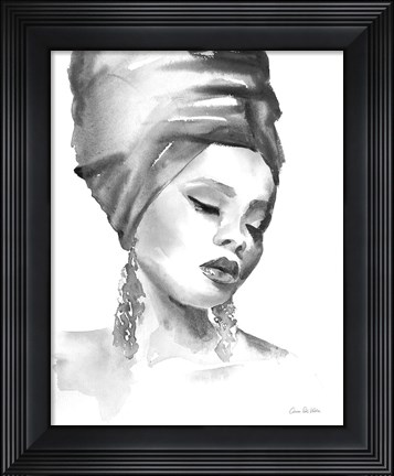 Framed Woman II BW Print