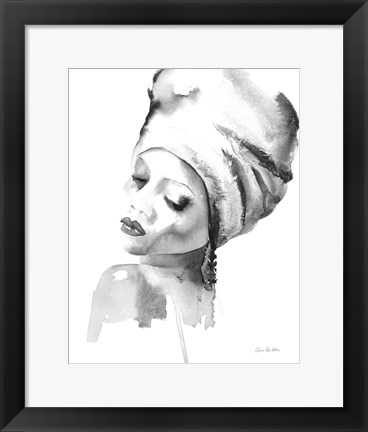 Framed Woman I BW Print