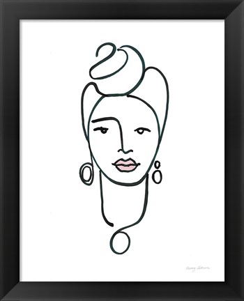 Framed Beauty IV Pink Lips Print