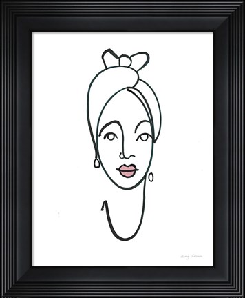 Framed Beauty I Pink Lips Print