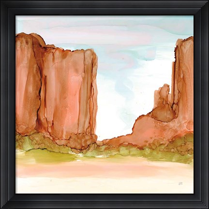 Framed Desertscape VI Print
