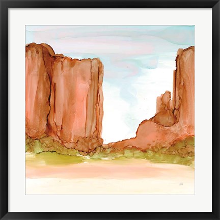 Framed Desertscape VI Print