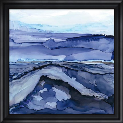Framed Bluescape V Print