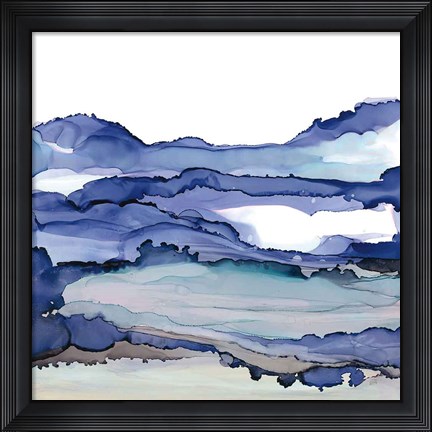 Framed Bluescape II Print