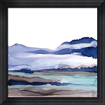 Framed Bluescape I Print