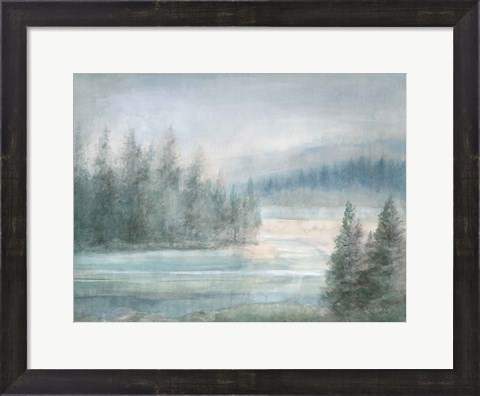 Framed Morning on the Lake Print