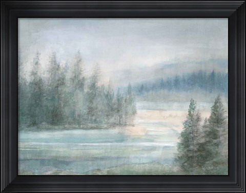 Framed Morning on the Lake Print