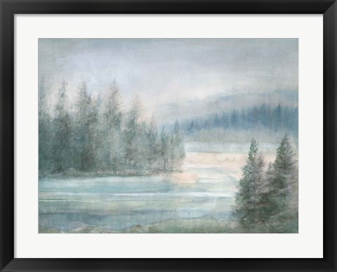 Framed Morning on the Lake Print