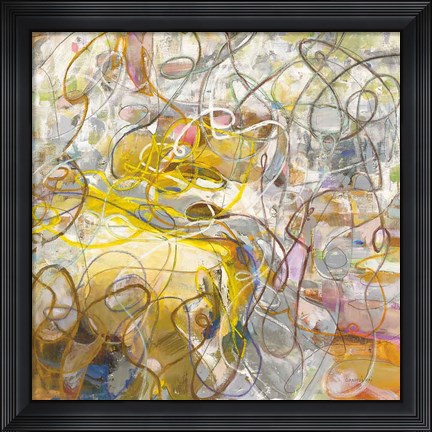 Framed Strings of Light II Print