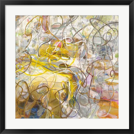 Framed Strings of Light II Print