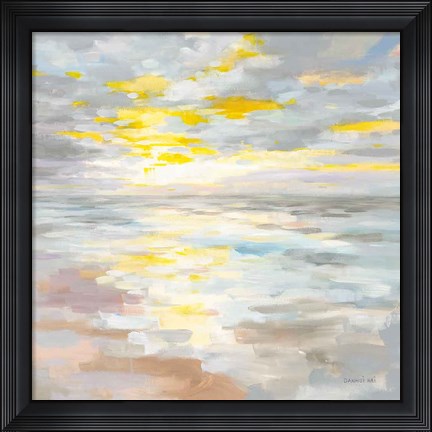 Framed Sunup on the Sea Print