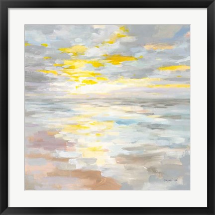 Framed Sunup on the Sea Print