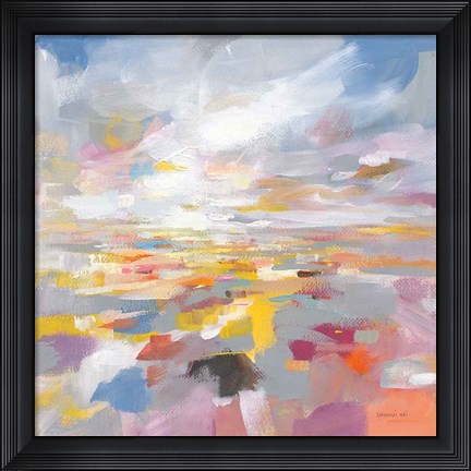 Framed Colorful Land Print
