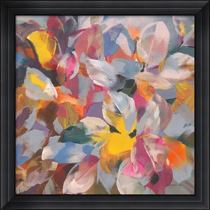 Framed Confetti Leaves Print