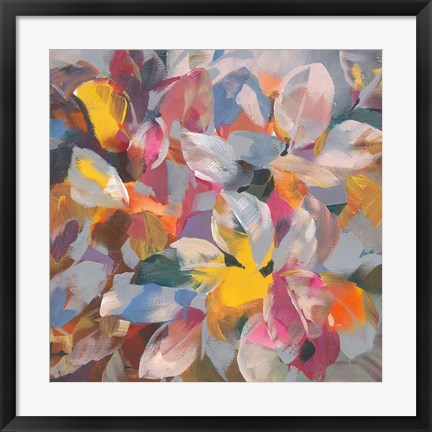 Framed Confetti Leaves Print
