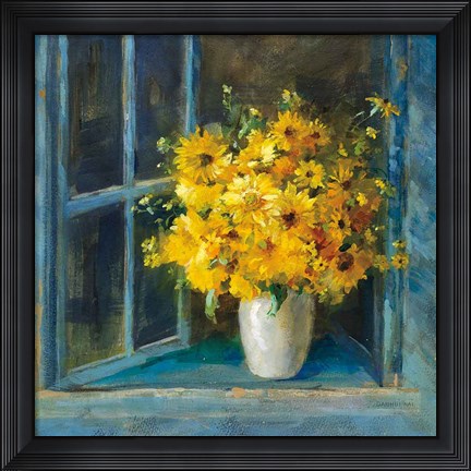 Framed Sunny Windowsill Print