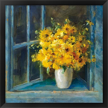 Framed Sunny Windowsill Print