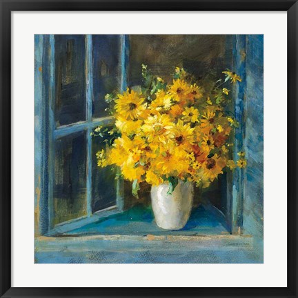 Framed Sunny Windowsill Print