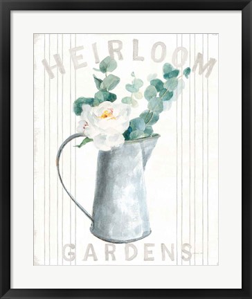 Framed Floursack Home V Cottage Print