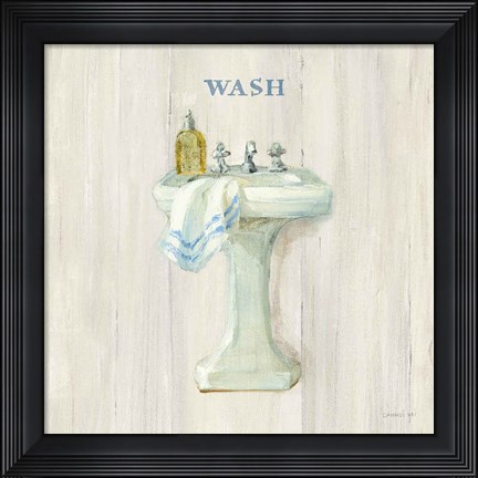 Framed Farmhouse Sink Wash Print