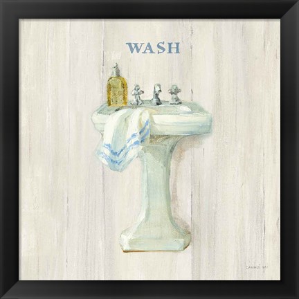 Framed Farmhouse Sink Wash Print