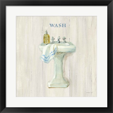 Framed Farmhouse Sink Wash Print