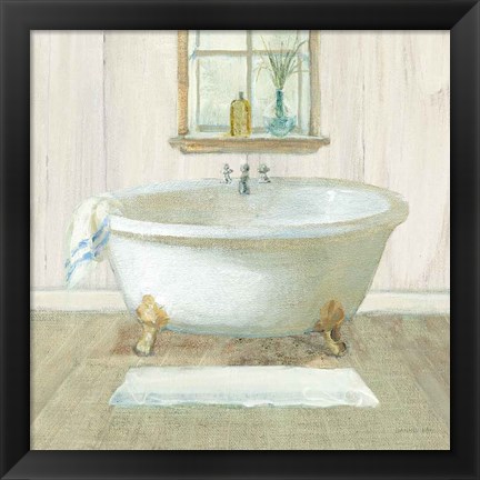 Framed Farmhouse Bathtub Print