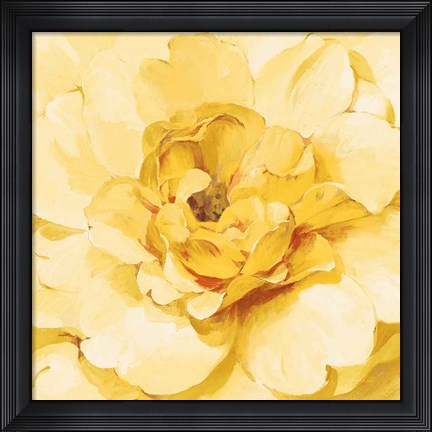 Framed Yellow Peony Print