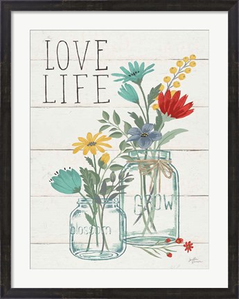 Framed Blooming Thoughts X Wall Hanging Print