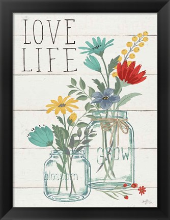 Framed Blooming Thoughts X Wall Hanging Print