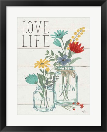 Framed Blooming Thoughts X Wall Hanging Print