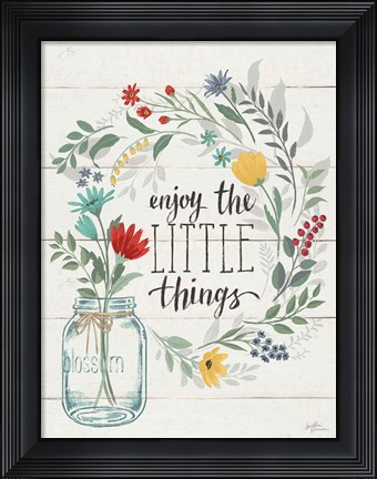 Framed Blooming Thoughts II Wall Hanging Print