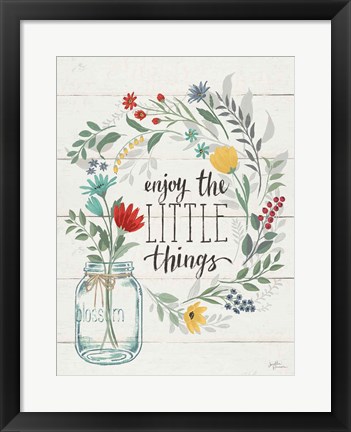 Framed Blooming Thoughts II Wall Hanging Print