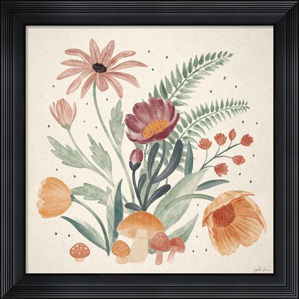 Framed Cottage Botanical III Print