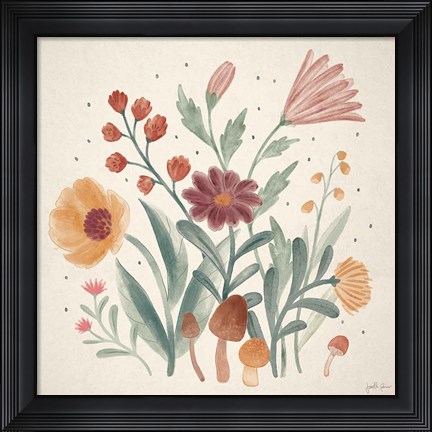 Framed Cottage Botanical II Print