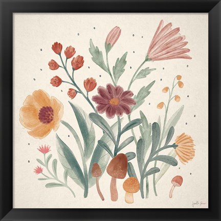 Framed Cottage Botanical II Print