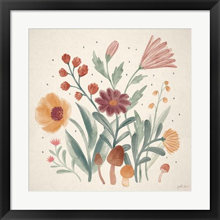 Framed Cottage Botanical II Print