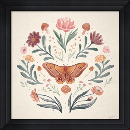 Framed Cottage Botanical VI Print