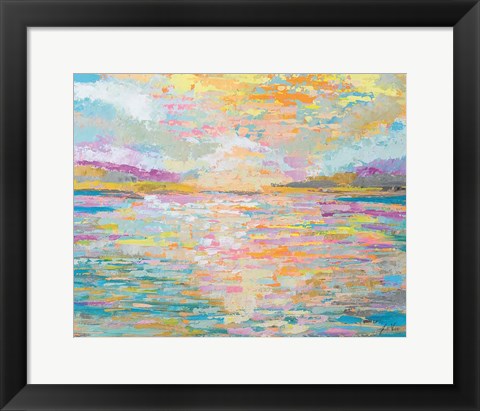 Framed Ocean Sunrise Print