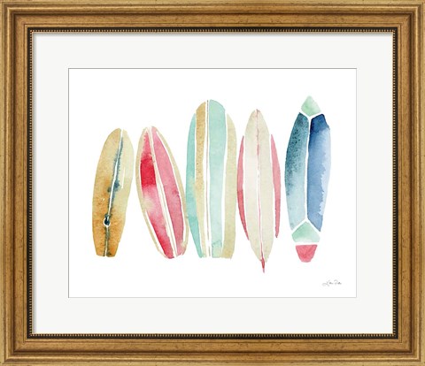 Framed Surfboards in a Row Print