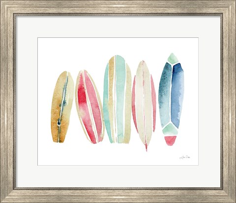 Framed Surfboards in a Row Print